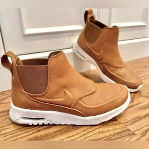 NIKE AIR MAX THEA MID, 7.5, Ale Brown leather, sneaker bootie, Excellent!